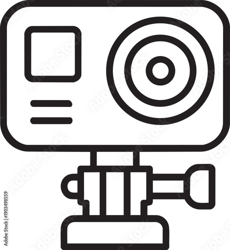 Action camera for extreme sports and outdoor video