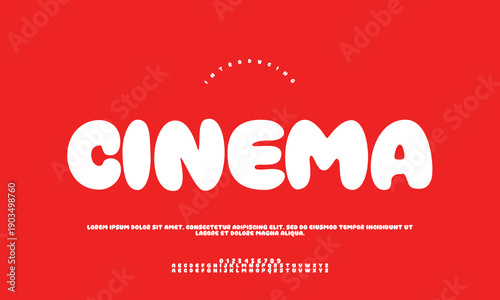Retro cinema film strip with popcorn and tickets, vintage movie night theme, nostalgic illustration for entertainment