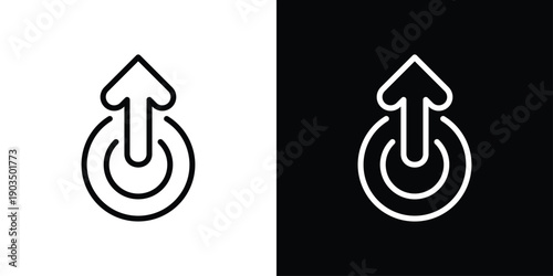 Swipe Up Arrow Icon Sheet Black And White