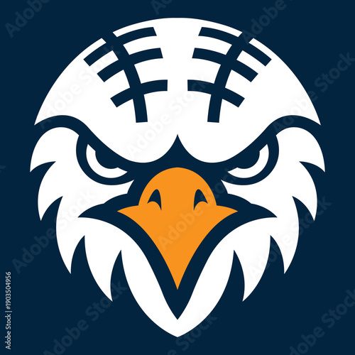 Eagle Head Mascot Power Freedom Wildlife Logo