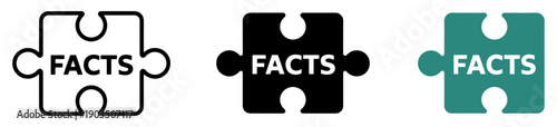 facts puzzle concept truth illustration