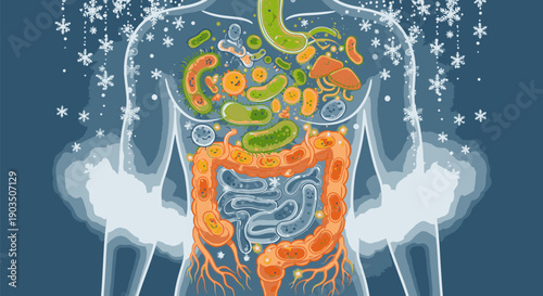 Human Digestive System Anatomy Illustration 1.