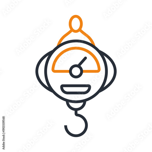 kilogram  weight scale icons minimalist flat style design, kilogram  weight scale Vector illustration on white background