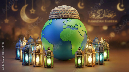 Ramadan Kareem: Earth Globe...