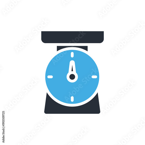 untensil scale icons minimalist flat style design, untensil scale Vector illustration on white background