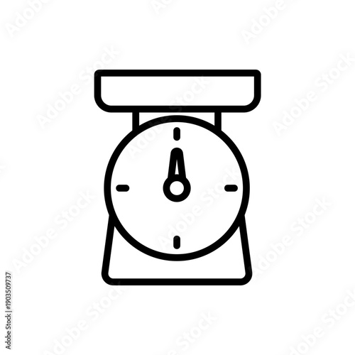 untensil scale icons minimalist flat style design, untensil scale Vector illustration on white background