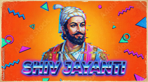 Shiv Jayanti Retro Pop Art:...