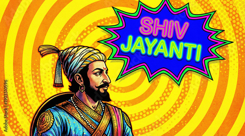 Shiv Jayanti Pop Art: Chhat...