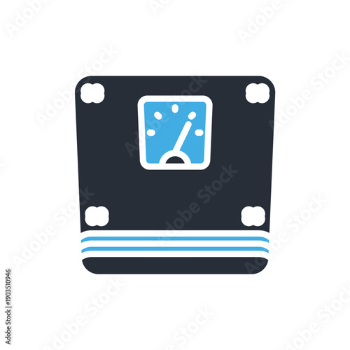 heavy weight scale icons minimalist flat style design, weight scale Vector illustration on white background