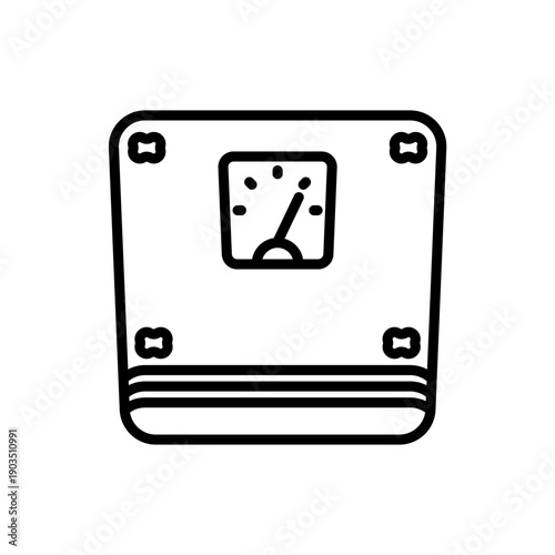 heavy weight scale icons minimalist flat style design, weight scale Vector illustration on white background