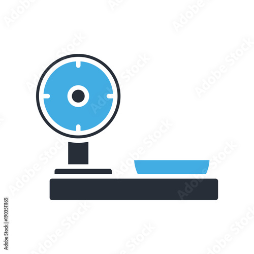 calones weight scale icons minimalist flat style design, calones weight scale Vector illustration on white background