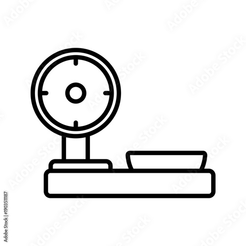 calones weight scale icons minimalist flat style design, calones weight scale Vector illustration on white background