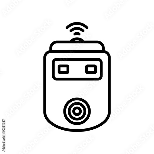 wireless weight scale icons minimalist flat style design, wireless weight scale Vector illustration on white background