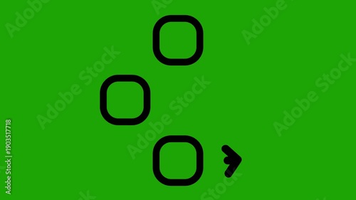 process animated icon hd video