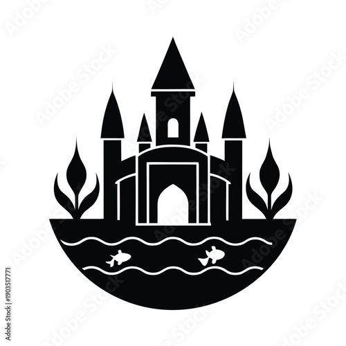 Undersea Palace Fantasy Background