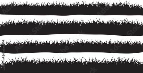 Black and white grass texture background illustration design element