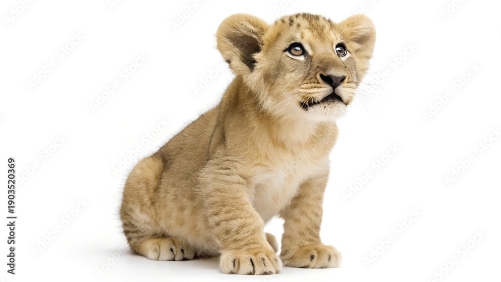 Obraz premium Lion cub with adult lioness in natural wildlife setting