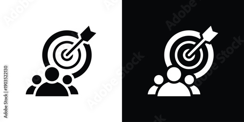 Objective Icon Sheet Black And White