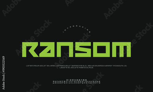 Dark Digital Ransomware Concept with Encrypted Data Interface and Cyber Security Threat Warning, Evoking Fear and Urgency.