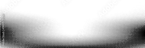Grunge halftone gradient background. Faded grit noise texture. White and black sand wallpaper. Retro pixelated backdrop. Anime or manga style comic overlay. Vector graphic design textured template