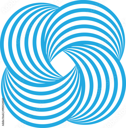 An abstract blue spiral background featuring a hypnotic vector design with 3d twirl lines and circular light textures for a modern artistic wallpaper backdrop