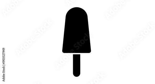 Refreshing Ice Cream Bar Popsicle Isolated White Background