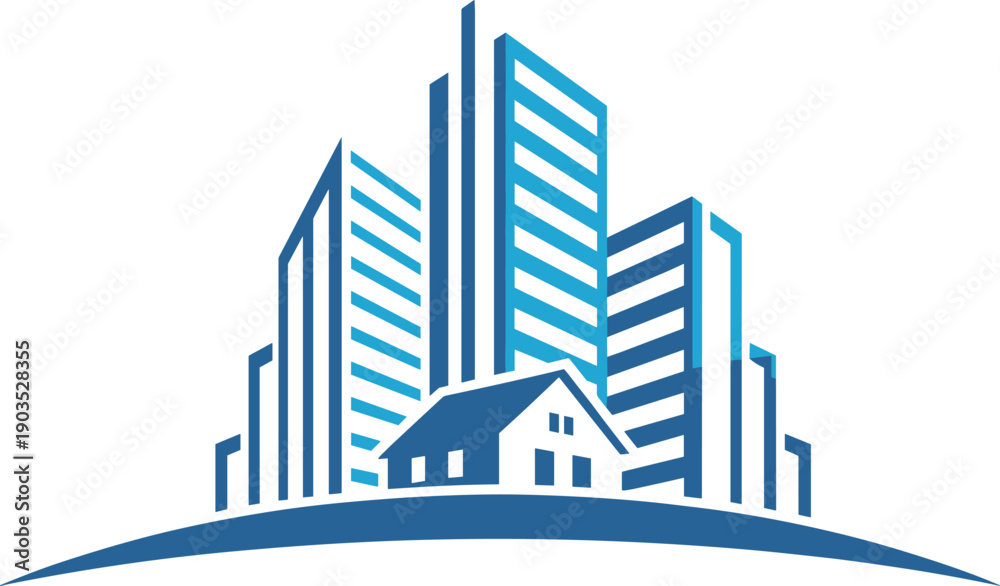 Fototapeta premium Real estate services property management construction companies