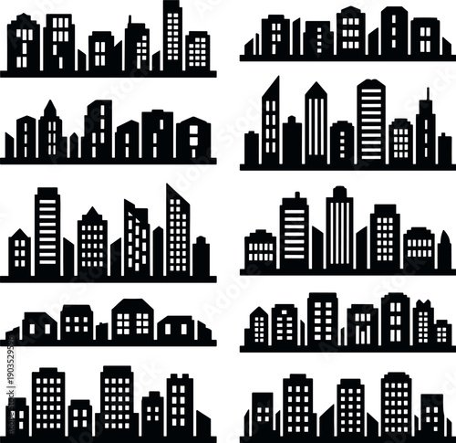 Urban cityscapes skyscrapers buildings architecture modern city life