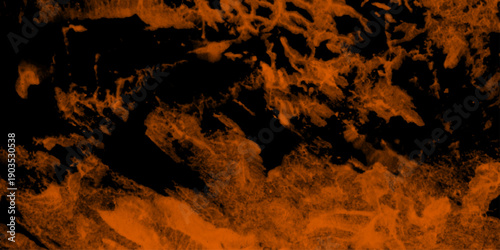 abstract fire flame grunge texture background . Old and grainy grunge texture with smoke . orange grunge paper texture with painting soft textured on wet black paper vector background.	

