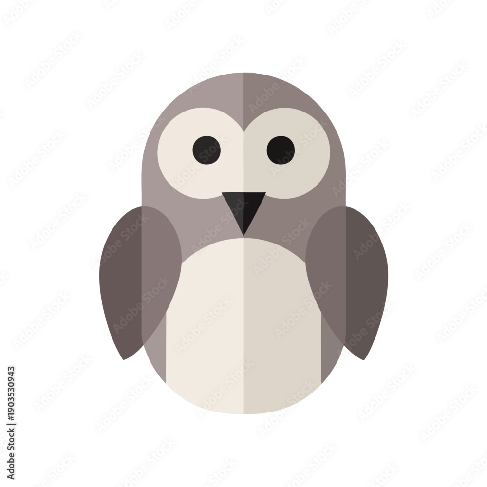 Obraz premium Stylized Owl Icon