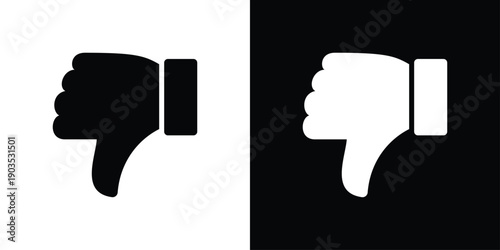Dislike Icon Sheet Black And White