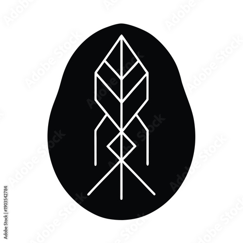 viking rune stone background