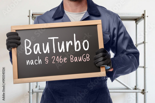 BauTurbo nach § 246e BauGB, Kreidetafel