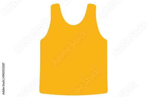 Bright Yellow Tank Top for Summer Fashion and Sportswear