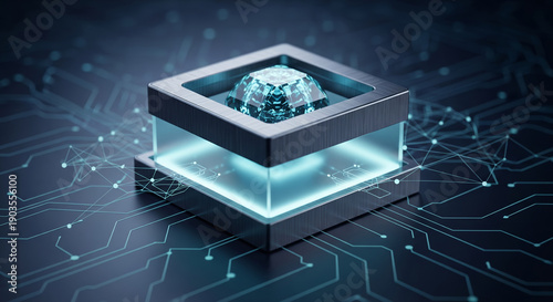 B2B Tech Concept: Sovereign AI Decentralized Node