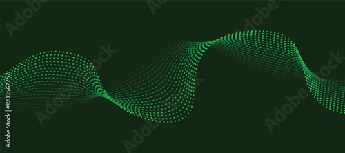Abstract digital dotted wave background illustration