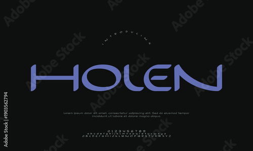 Holen Modern Geometric Sans Serif Font for Digital Startups, Clean UI/UX Design, and Contemporary Branding