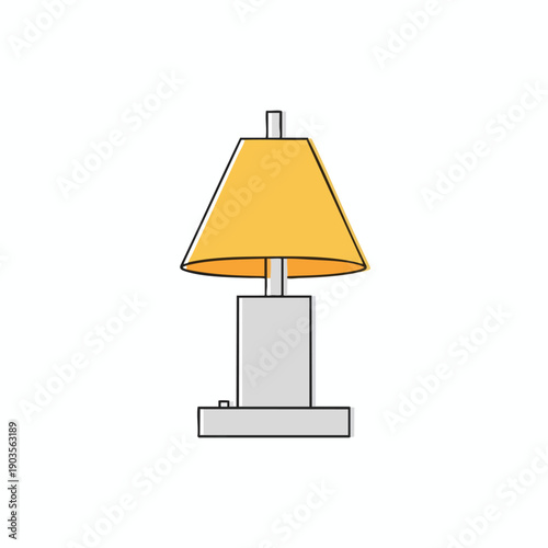 Simple Desk Lamp Illustration