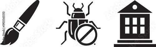 Brush Alt Bug Off Building Construction Architecture Icon