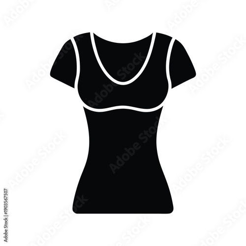 Women Fitted T Shirt Icon