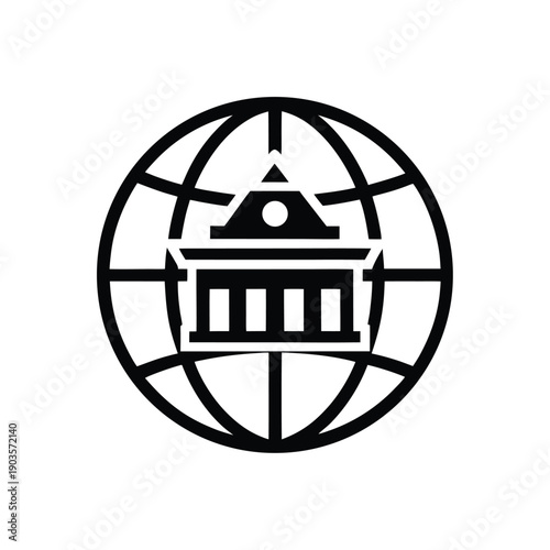World Heritage Line Style Symbol Icon