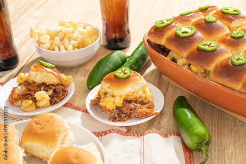 Εκτύπωση καμβά Homemade pulled pork sliders, the perfect game day food