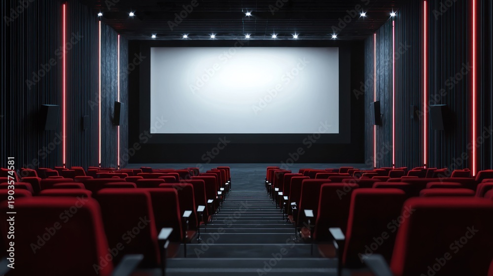 Fototapeta premium Empty movie theater