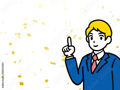 背景, カラフル, 男性, 男, スーツ, 会社, 仕事, 電球, 概念の, 光, ビジネス, 