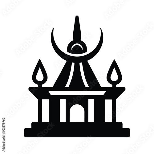 Yoruba Shrine Sacred Symbol Icon