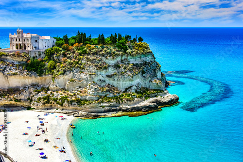 Bild auf Leinwand Beach in Tropea, Calabria, Italy