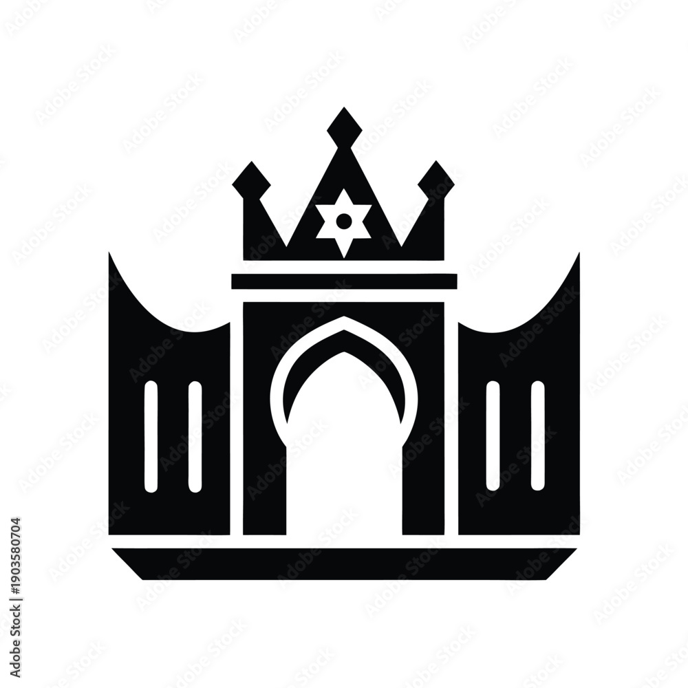 Obraz premium Zion Crown Gate Sacred Icon