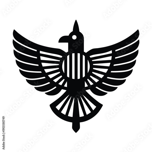 Zoroastrian Faravahar Emblem Symbol