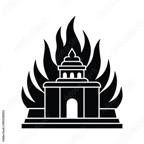 Zoroastrian Fire Temple Symbol