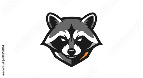Raccoon Mascot Logo - Fierce Animal Emblem